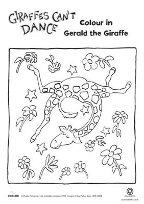 giraffes can't dance coloring page: Can giraffes ever learn to dance?