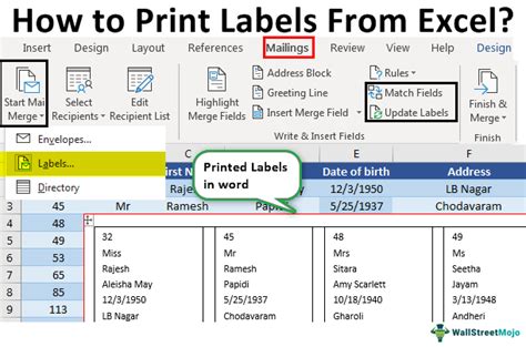 how to print labels from excel on mac and what is the difference between print preview and actual printing